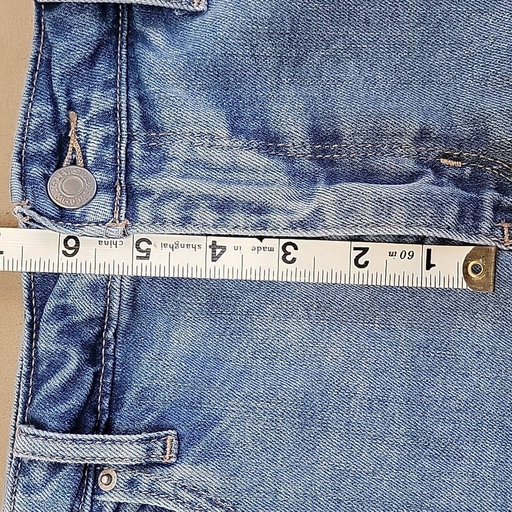 Limited Edition Levi's 721 Blue Jeans with Floral Poppy Embroidery Size 32 EUC - Picture 8 of 16